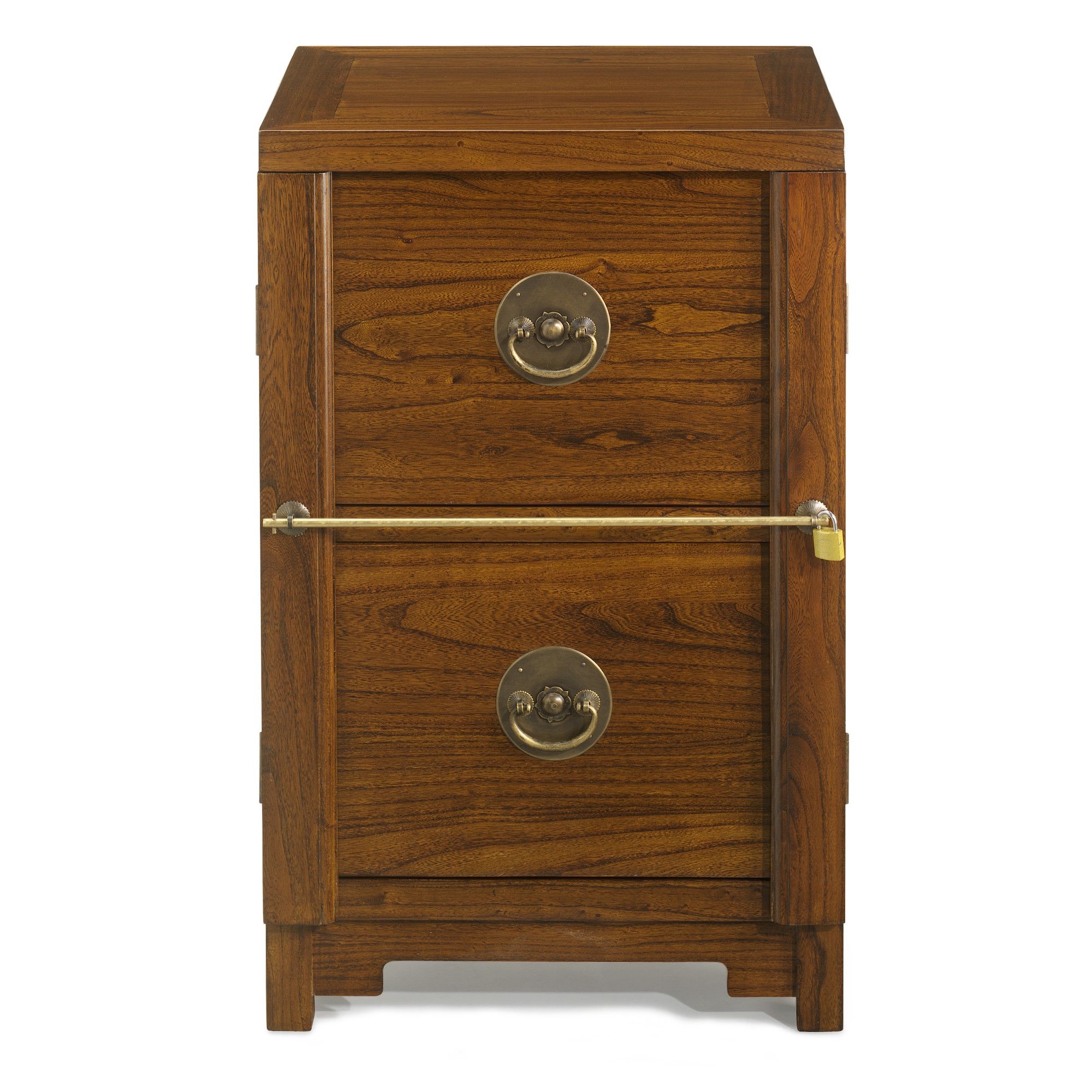 Shimu Chinese Classical Two Drawer Filing Cabinet - Warm Elm at Tesco Direct