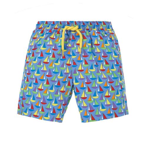 Image of Boat Print Swimming Shorts - Multi