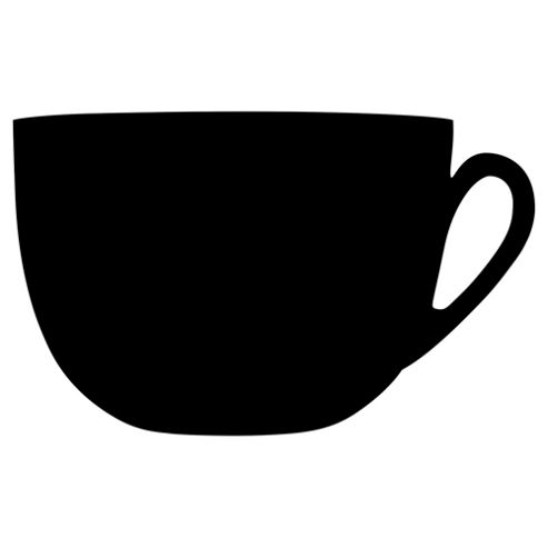Image of Cup Silhouette Wall Chalkboard