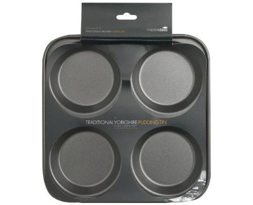 Image of "master Class Non-stick Four Hole Yorkshire Pudding Pan 24cm, Sleeved"