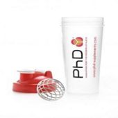 PhD Shaker Bottle inc Metal Mix Ball 750ml