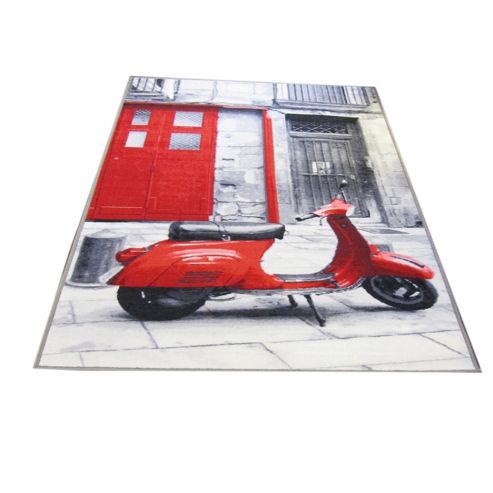 Image of Matrix Themes Vacation Grey/red 100x160 Nylon Mat