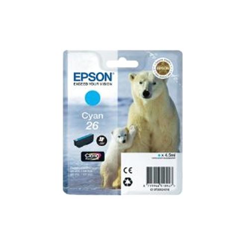 Image of Epson Singlepack 26 Claria Premium Ink Cyan