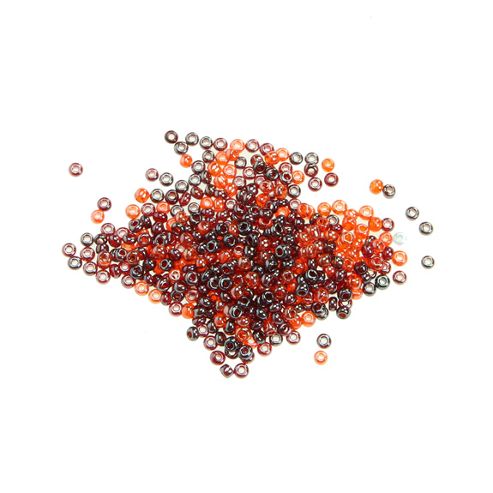 Image of Czech Seed Bead 10/0 Mix Red Lustered