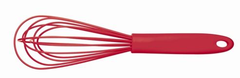 Image of Kitchencraft Colourworks Silicone Whisk, Red