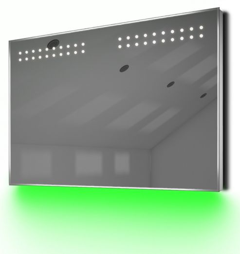 Image of Ambient Ultra-slim Led Bathroom Mirror With Demister Pad & Sensor K14g