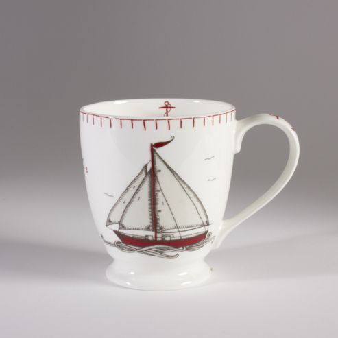 Image of Ecp Design Ltd Seaside 13.5cm Bone China Boat J.constatine Mug