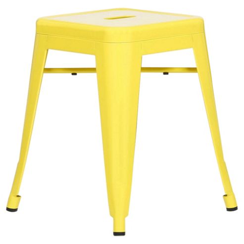 Image of Marseille Metal Stacking Stool Low Sulphur Yellow