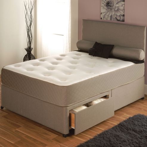 Image of Vogue Beds Memory Touch Pocket Utopia 1500 Platform Divan Bed - Small Double / Without Drawer
