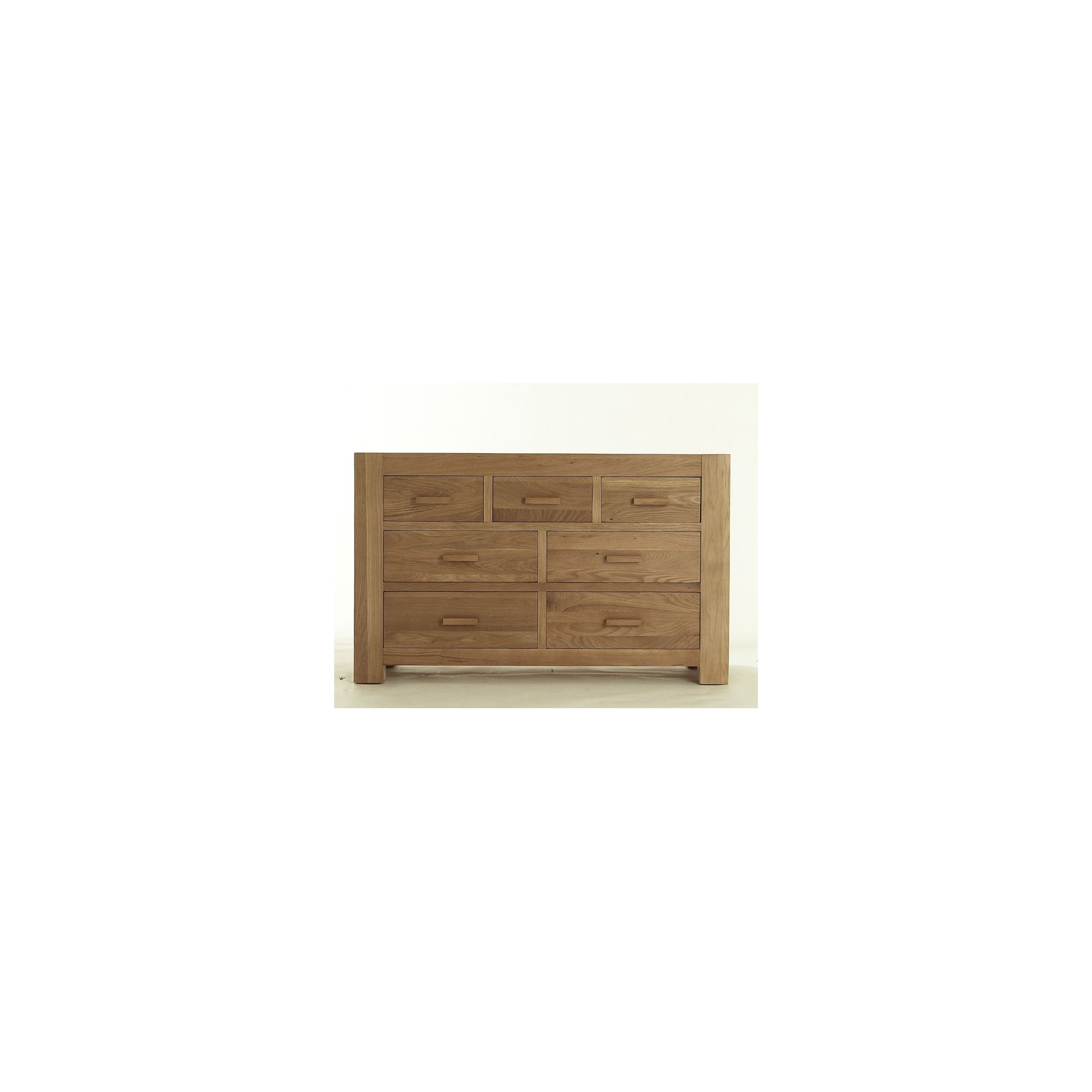 Thorndon Block Bedroom 3 Over 4 Drawer Chest in Natural Matured Oak at Tescos Direct