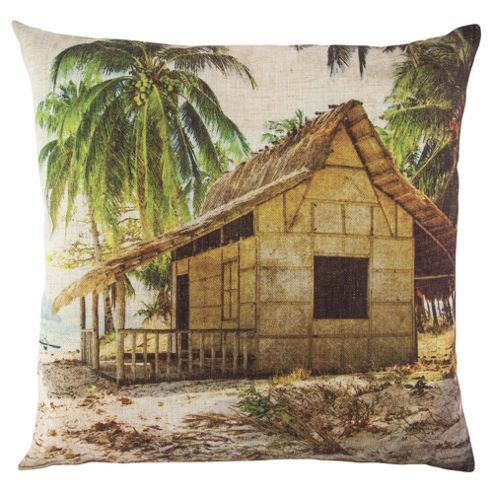 Image of Beach Hut Cushion 43 X 43cm