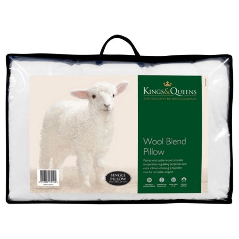 Image of Kings & Queens Quilted Wool Blend Pillow