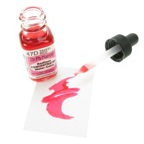 Image of Dr. Ph. Martin's Radiant Concentrated Watercolours - Tahiti Red