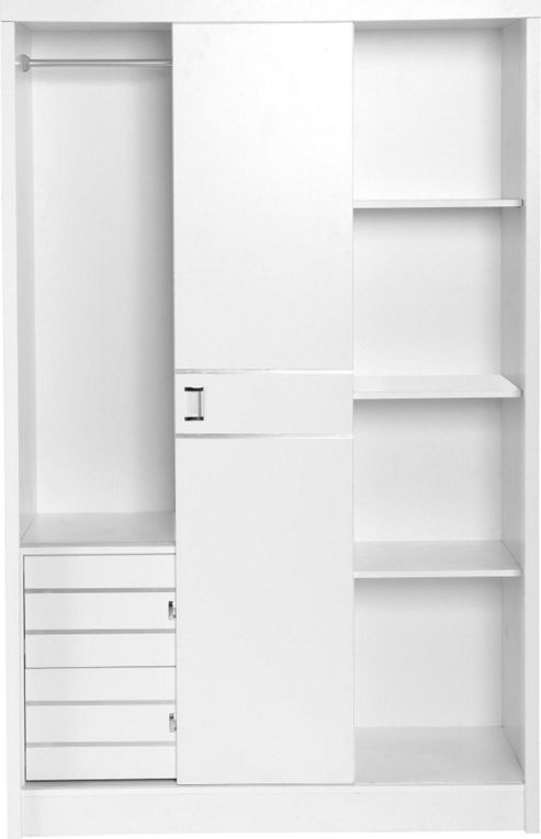 Image of Home & Haus Fford 3 Door 2 Drawer Sliding Wardrobe