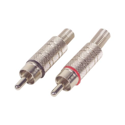 Image of Metal Phono Plug Red