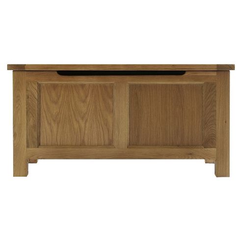 Image of Thorndon Eden Blanket Box In Warm Oak