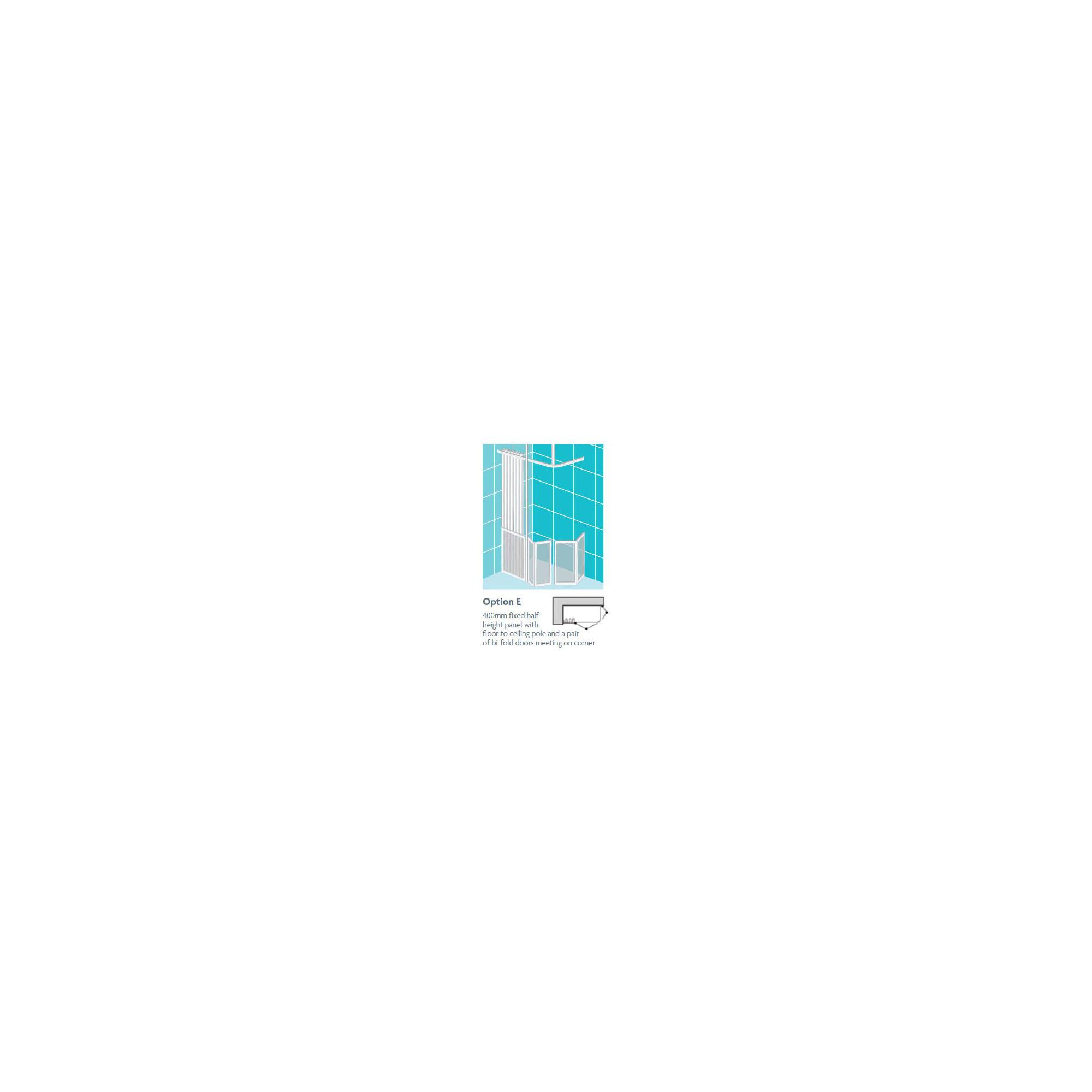 Impey Supreme Corner Door Option E Left Hand 1500mm x 750mm at Tesco Direct