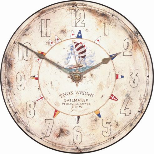 Image of Roger Lascelles Clocks Isle Of Wight Sailmaker's Wall Clock