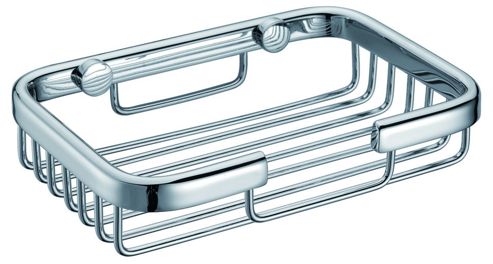 Image of Bridgepoint Soap Basket In Chrome
