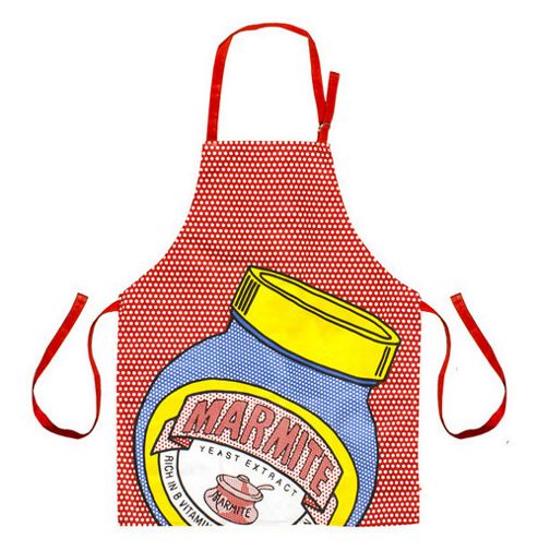 Image of Marmite Royal College Of Art Full Apron, Dotty Red