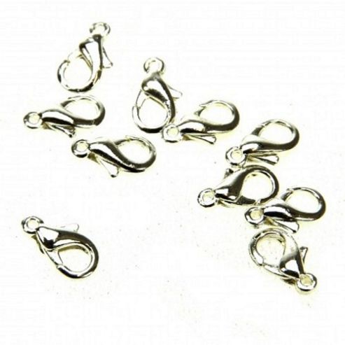 Image of Lobster Clasp - Silver 10mm - 10 Pack
