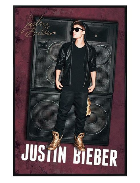 Image of Justin Bieber Gloss Black Framed The Power Of Bieber Poster