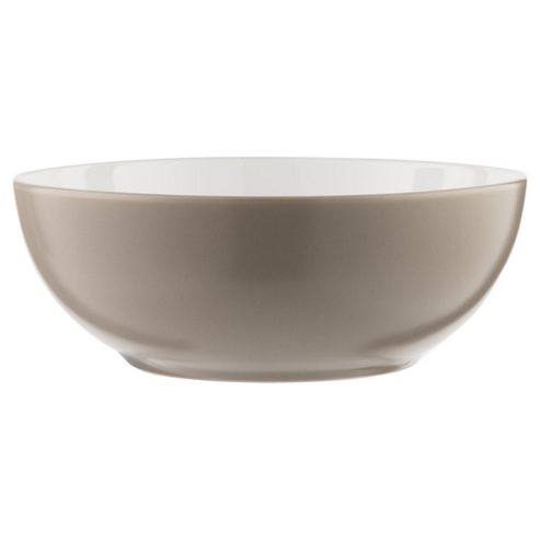Image of Two Tone Pasta Bowl, Stoneware, Taupe