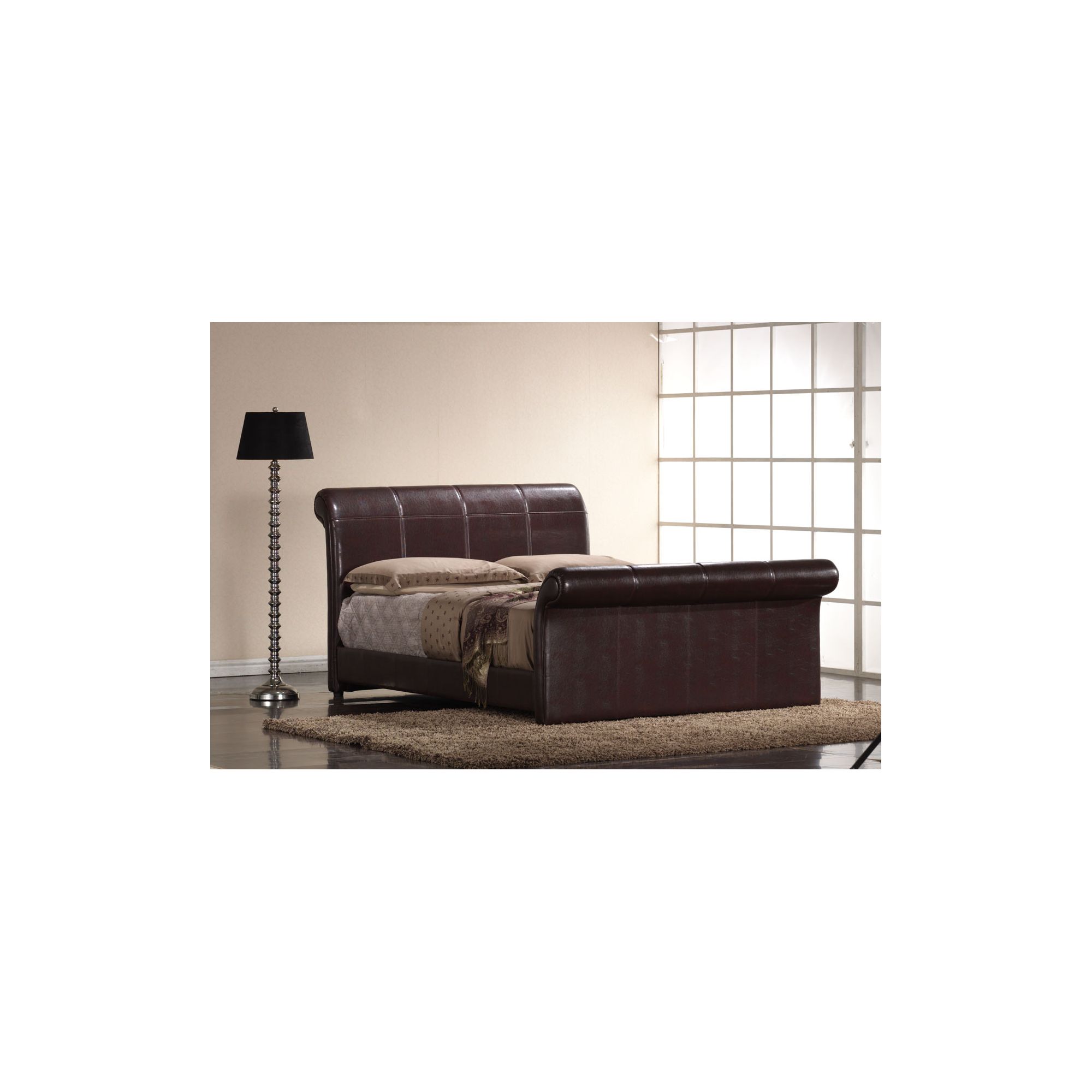 Interiors 2 suit Rome Bedframe - Double - Brown at Tesco Direct