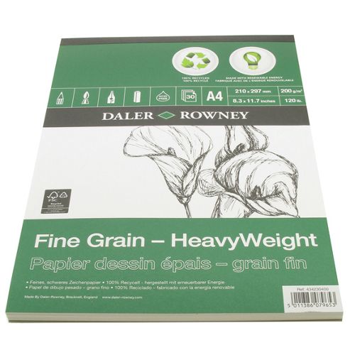 Image of Daler Eco Pad Fine Grain Heavy Weight Pad A4 200g