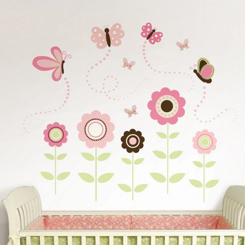 Image of Wallpops!wallartforbaby Butterfly Garden Baby Wall Stickers