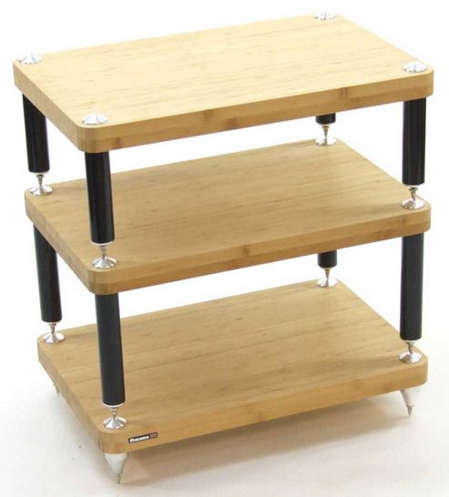 Image of Atacama Evoque Eco Natural Bamboo Hifi Stand 3 Shelves