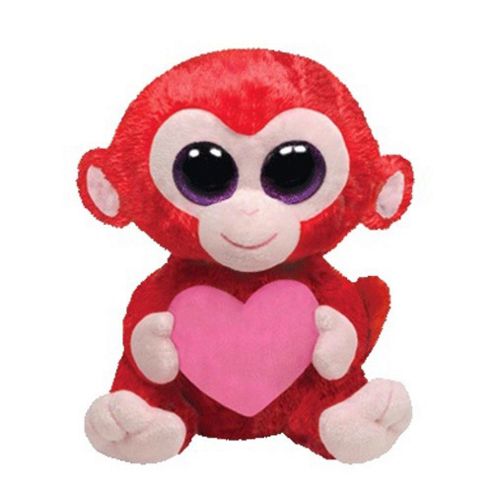 Image of Ty Beanie Boos - Charming The Monkey With Heart 10" Buddy