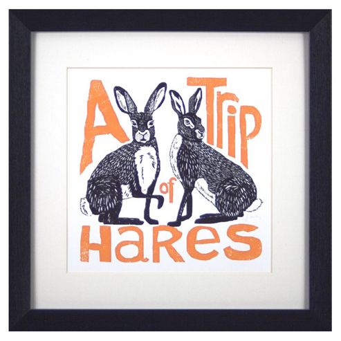 Image of Animal Friends Framed Print - Hares