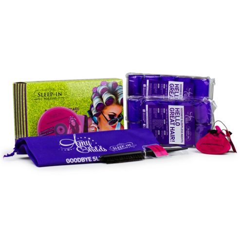 Image of Sleep In Rollers - Purple Glitter Gift Set