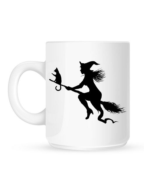 Image of Witch Silhouette Halloween 10oz Ceramic Mug