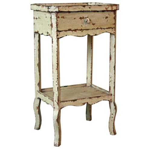 Image of Originals Distressed Bedside Table With Tray Top