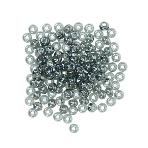 Image of Czech Seed Bead 6/0 Tr Lustre Black Dmd