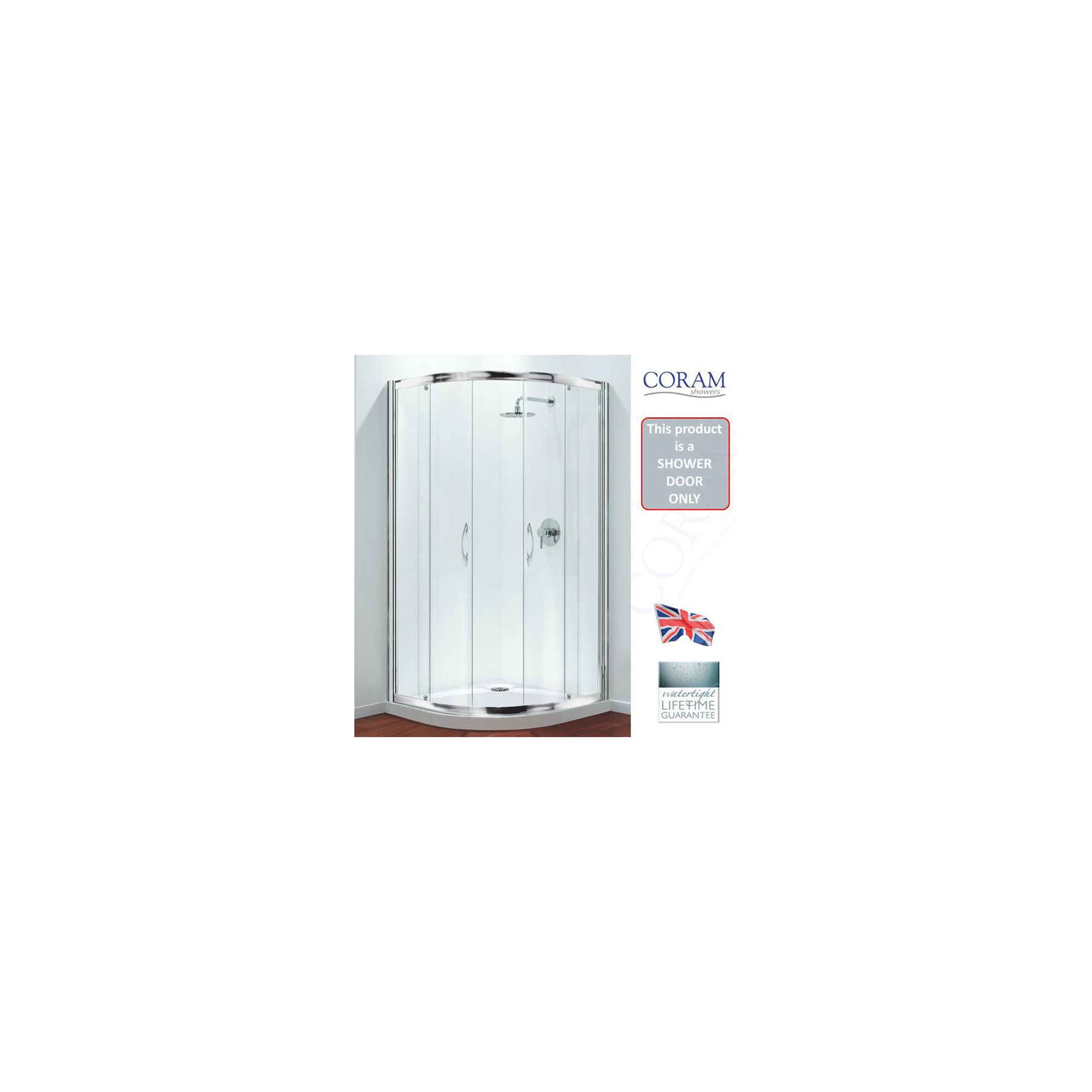 Coram Premier Quadrant Frame and Door Pack Only 900mm at Tesco Direct