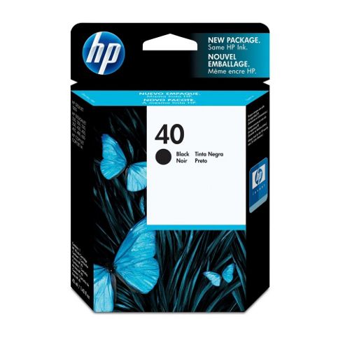 Image of Hp 40 Printer Ink Cartridge - Black