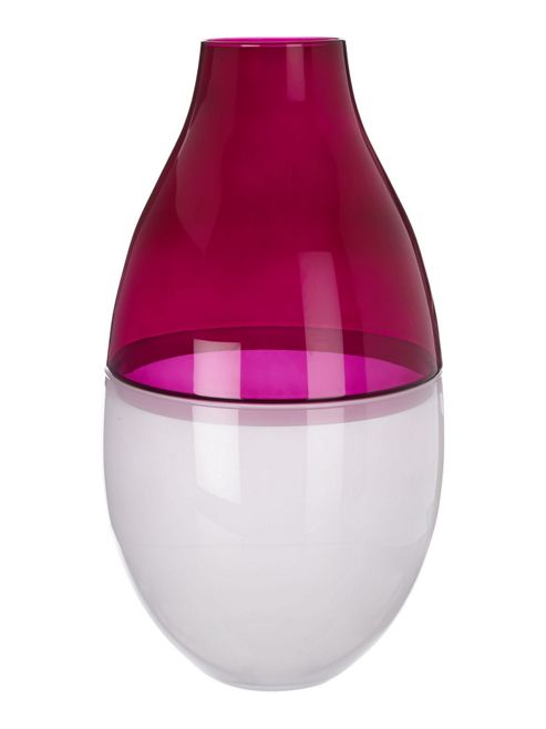 Image of Pied A Terre Plum & White Decorative Vase, Small