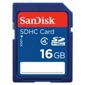 SanDisk SDHC memory card Class 4 - 16GB.