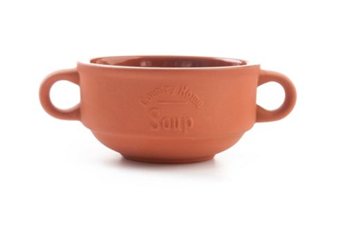 Image of David Mason Design Terracotta 16.5cm Soup Bowl In Brown