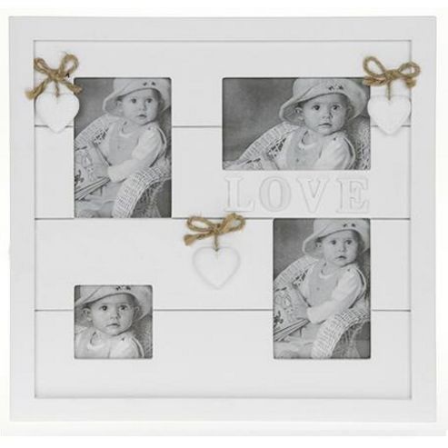 Image of Collage 4 Photo / Picture Frame - White