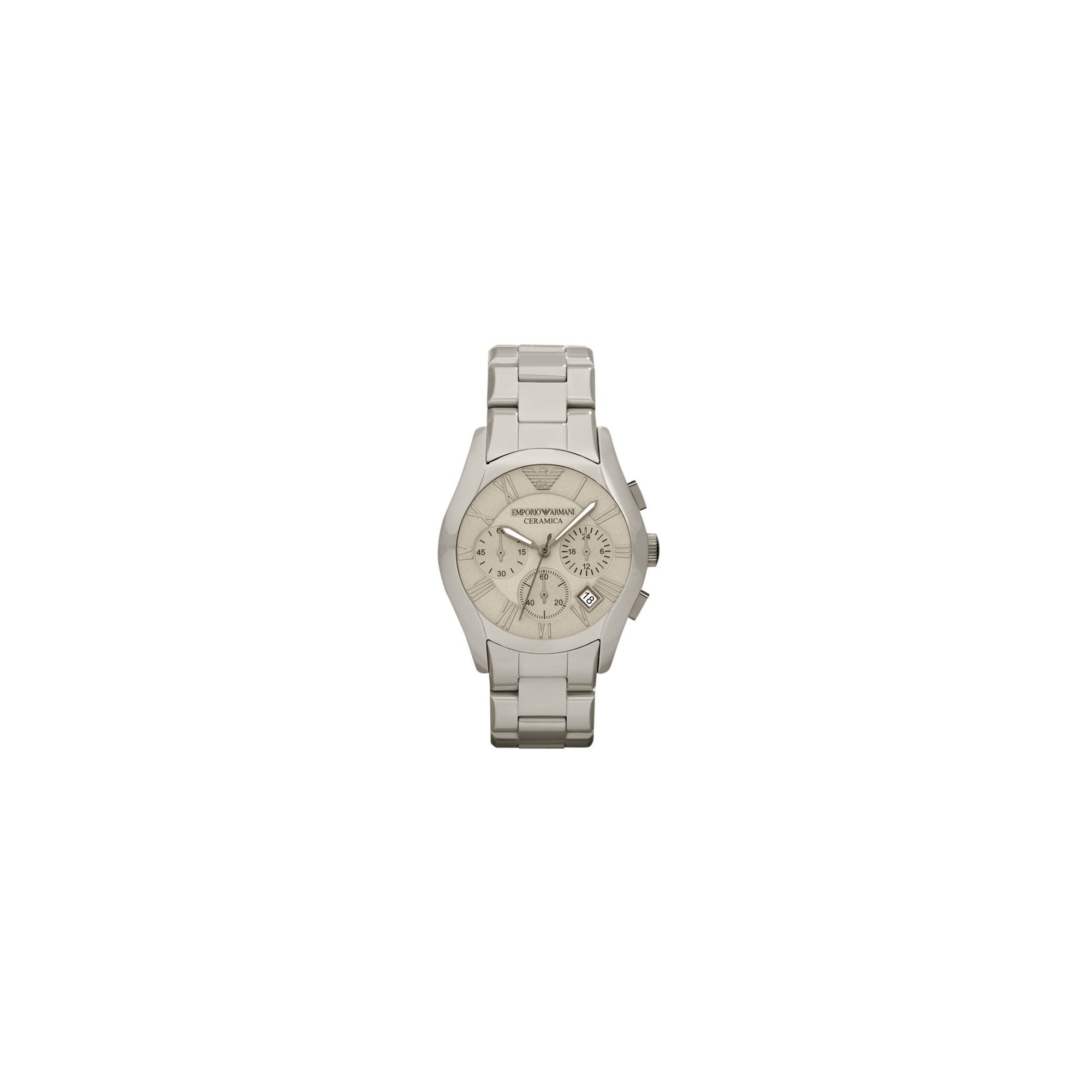 Emporio Armani Gents Cream Bracelet Watch AR1459 at Tescos Direct