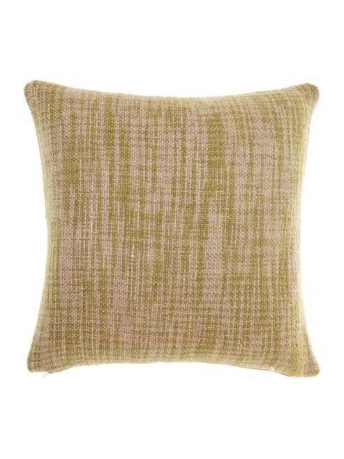 Image of Linea Oversized Woven Cushion, Green
