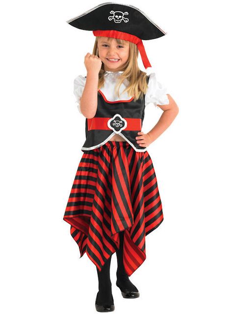 Image of Child Girl Pirate Costume Small