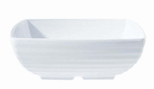 Image of G.e.t Milano Square Bowl In White (set Of 3) - 2.4 L