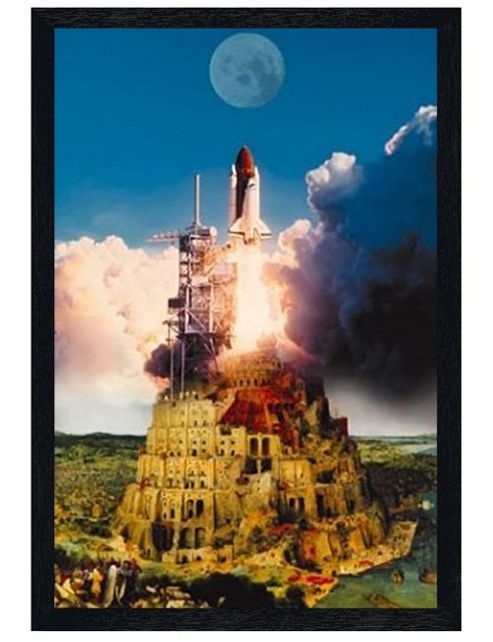 Image of Amanda Kurt Pilz Black Wooden Framed Cape Babylon Poster