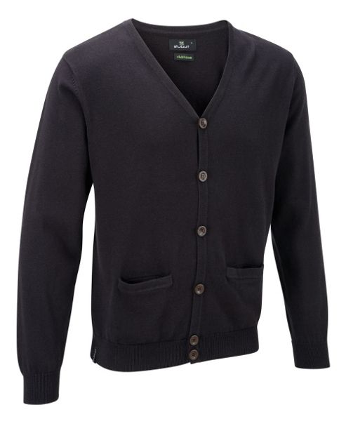 Image of Stuburt Mens Clubhouse Classic Cardigan - Black