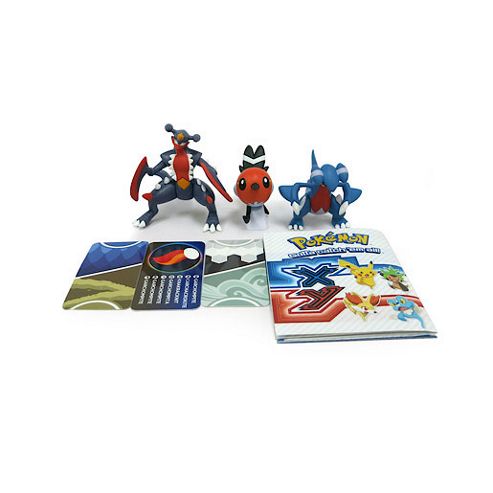 Image of Pokemon Xy Figure Triple Pack - Mega Garchomp, Fletchling & Gabite